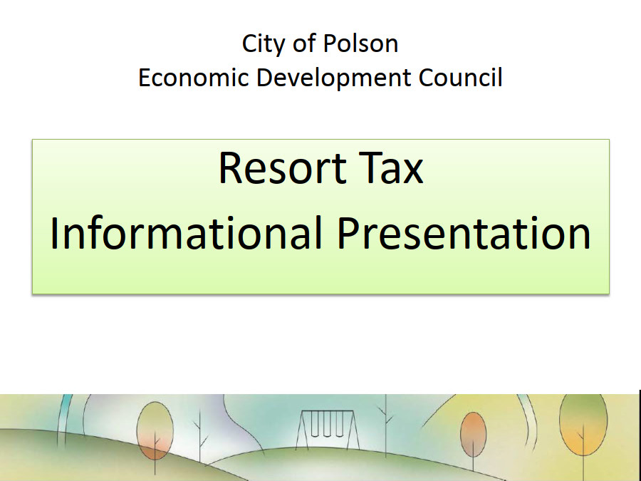 Resort Tax Informational Presentation, June 2016